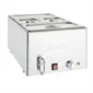 Apuro Bain Marie with Tap & Pans 2x GN 1/3 2x GN 1/6 FT692-A