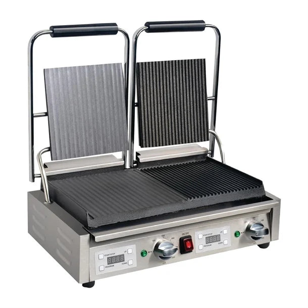 Apuro Double Contact Grill Flat / Ribbed Plates FC386-A