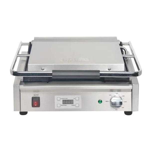 Apuro Large Contact Grill Ribbed Plates FC380-A