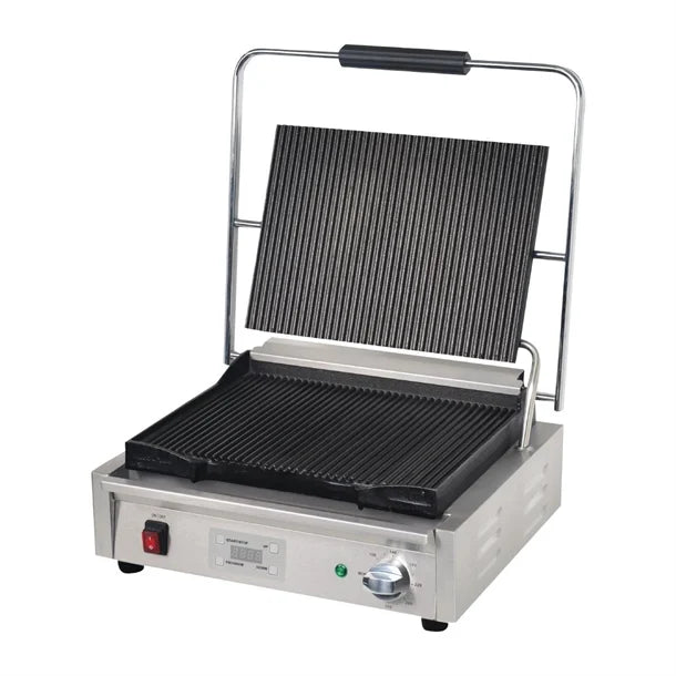 Apuro Large Contact Grill Ribbed Plates FC380-A