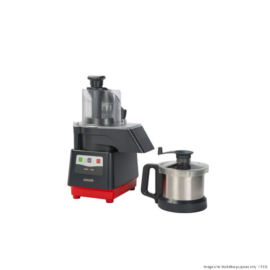 Dito Sama Prep4You Combination Cutter/Slicer 1 Speed 2.6L Stainless Steel Bowl P4U-PS201S