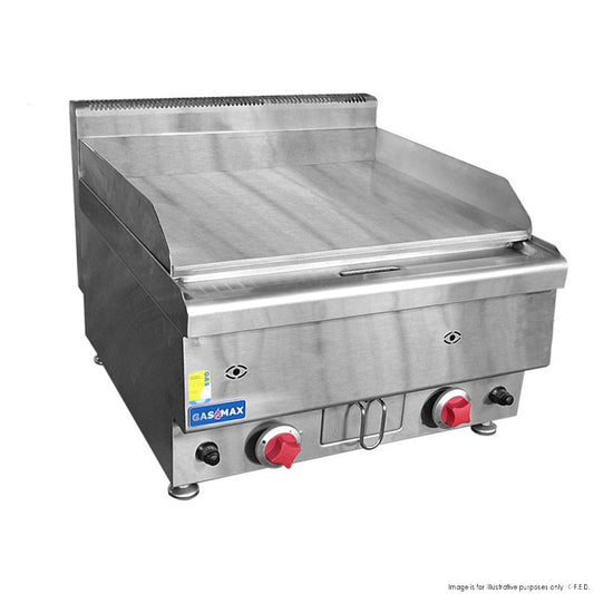 GasMax Benchtop 2 Bunner Griddle 600MM JUS-TRG60