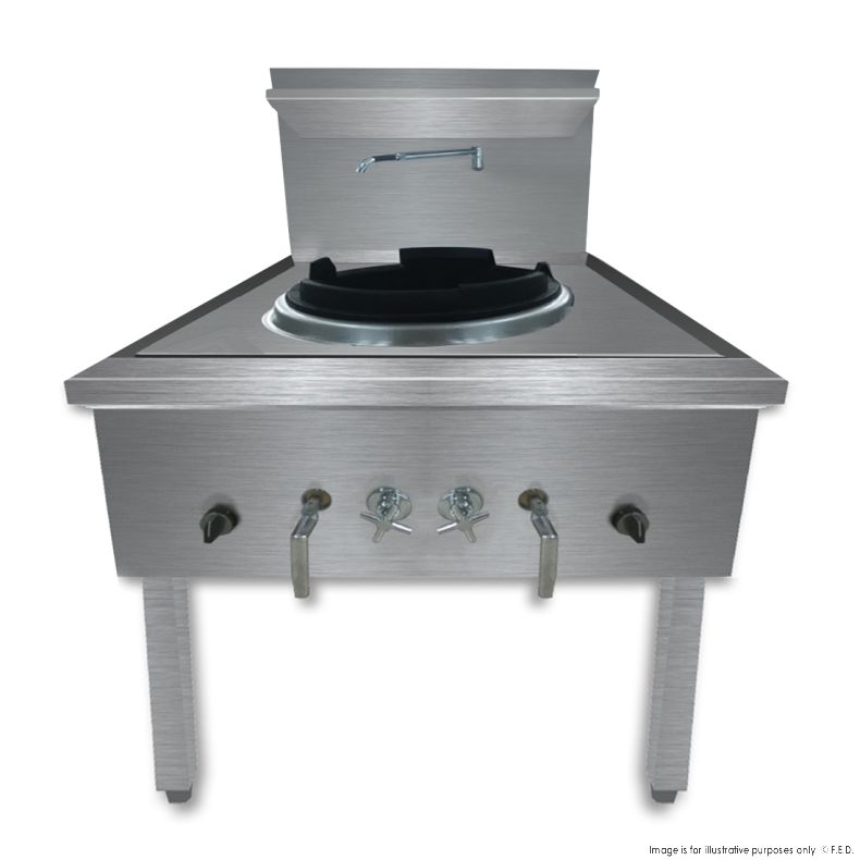 GasMax Stainless Steel Waterless LPG Gas Single Wok WW-1L
