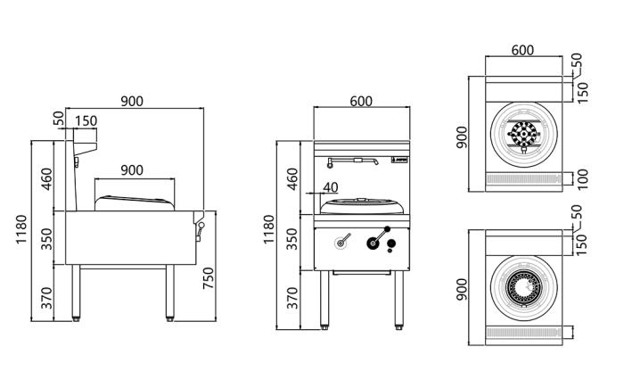 Jasper Single Wok Range (Duckbill Burner) JA-1DB