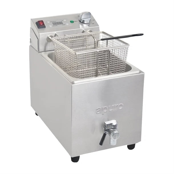 Apuro Single Tank Single Basket 8Ltr Countertop Fryer FC374-A