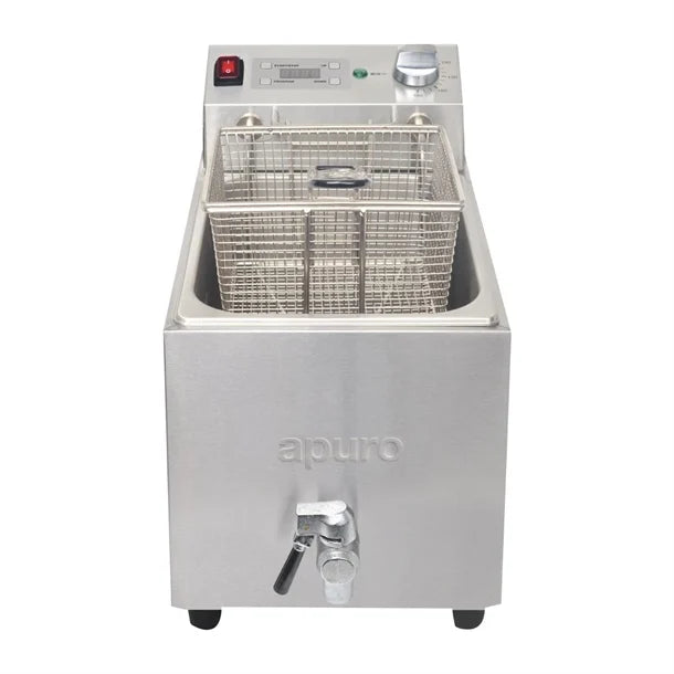 Apuro Single Tank Single Basket 8Ltr Countertop Fryer FC374-A